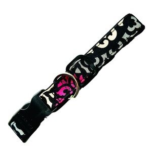 Vera Bradley Large Adjustable Dog Collar - Canterberry Magenta